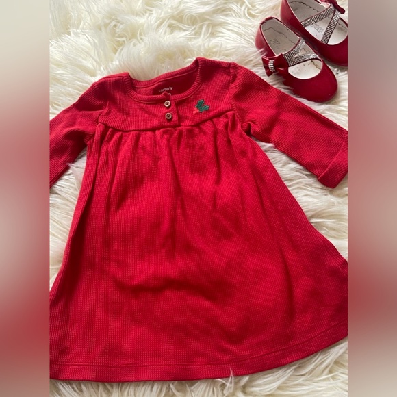 (2 for $20) Beautiful Christmas dress, size 12 months - Picture 1 of 8
